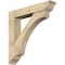Ekena Millwork Legacy Traditional Rough Sawn Bracket w/ Offset Brace, Douglas Fir, 8"W x 42"D x 42"H BKT0806X42X42LEC01RDF - alternate 1